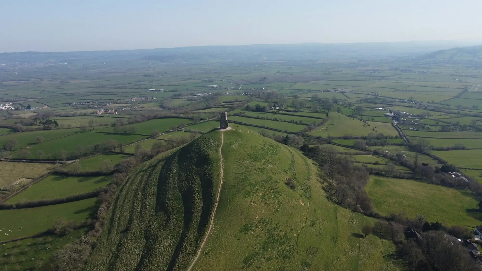 3D drone terrain model of farmland